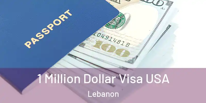  1 Million Dollar Visa USA Lebanon